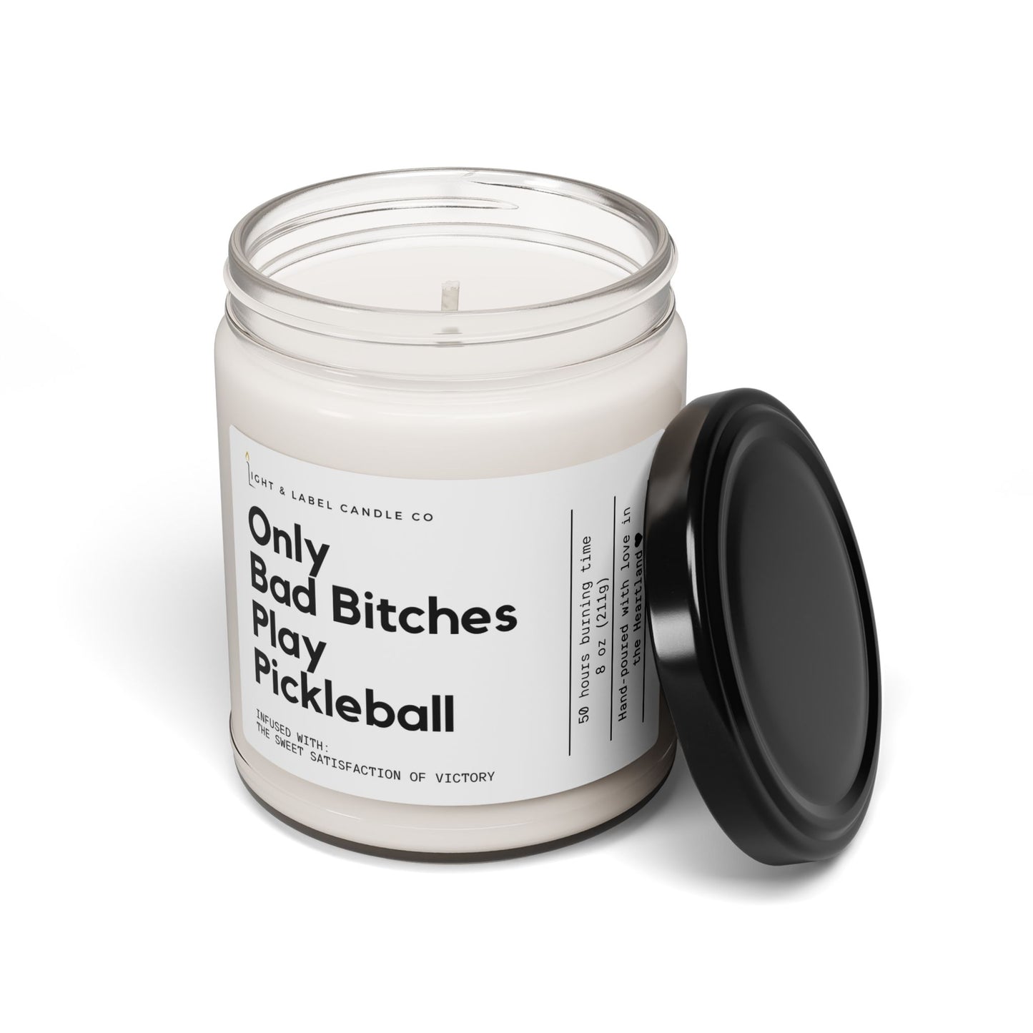 Only Bad Bitches Play Pickleball Candle, Pickleball Player Gift, Friend Pickleball Gift, Pickleball Candle, Funny Pickleball Gift For Her