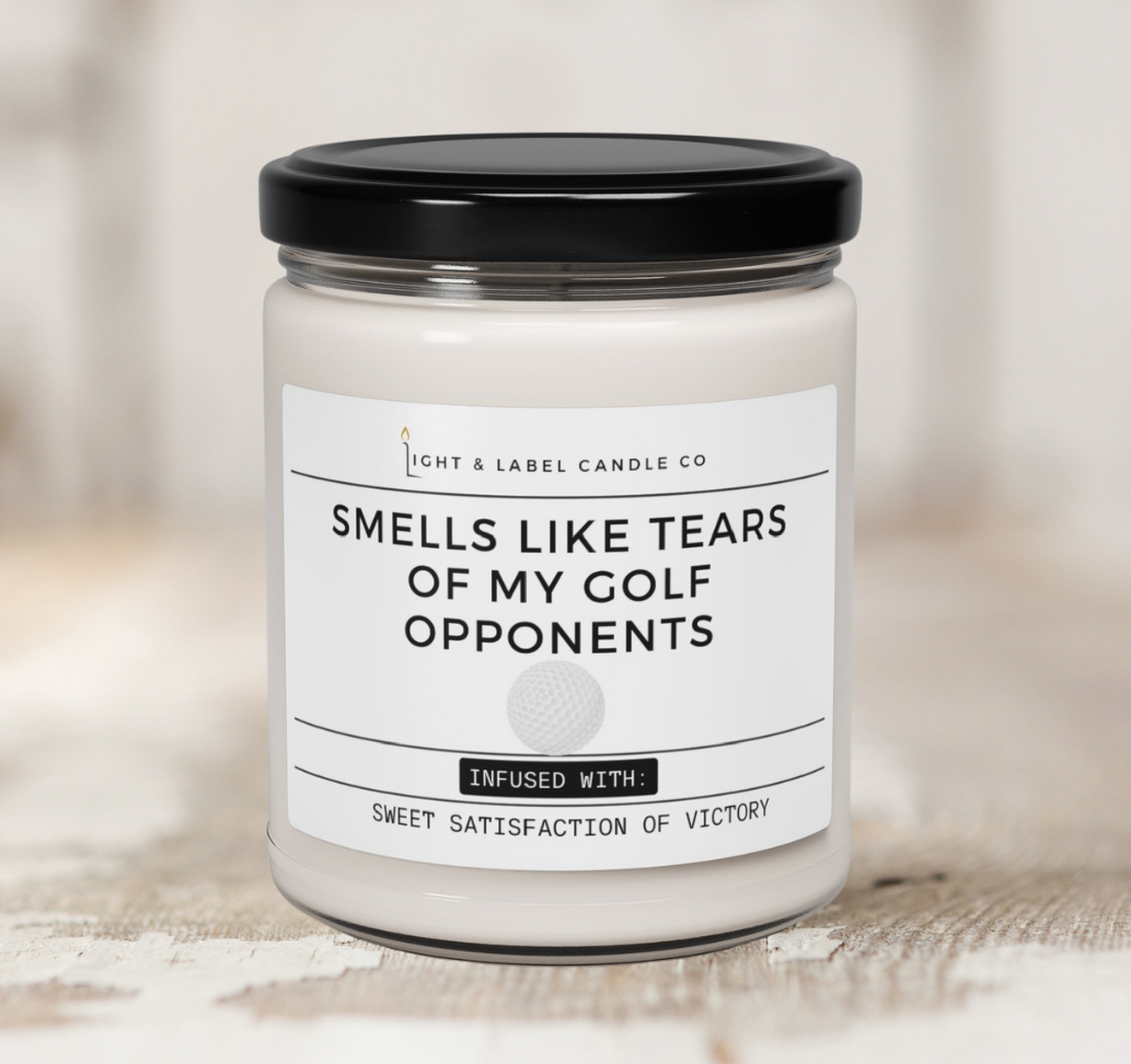 Golf Candle | Girls Golf Gift | Boys Golf Gift | Senior Golf Gift | Sports Candle Gift Idea | 9 oz Soy Candle