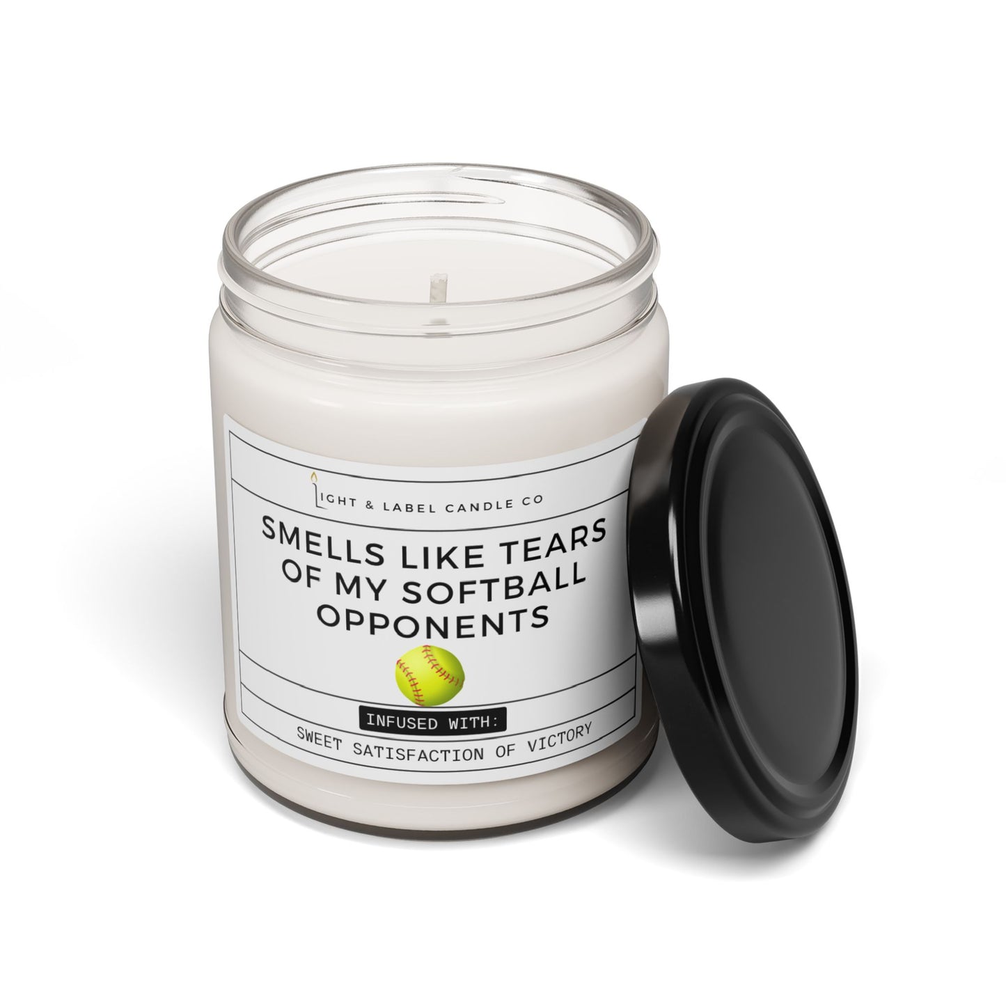 Smells Like Tears of My Softball Opponents Candle - 9 oz Soy Candle