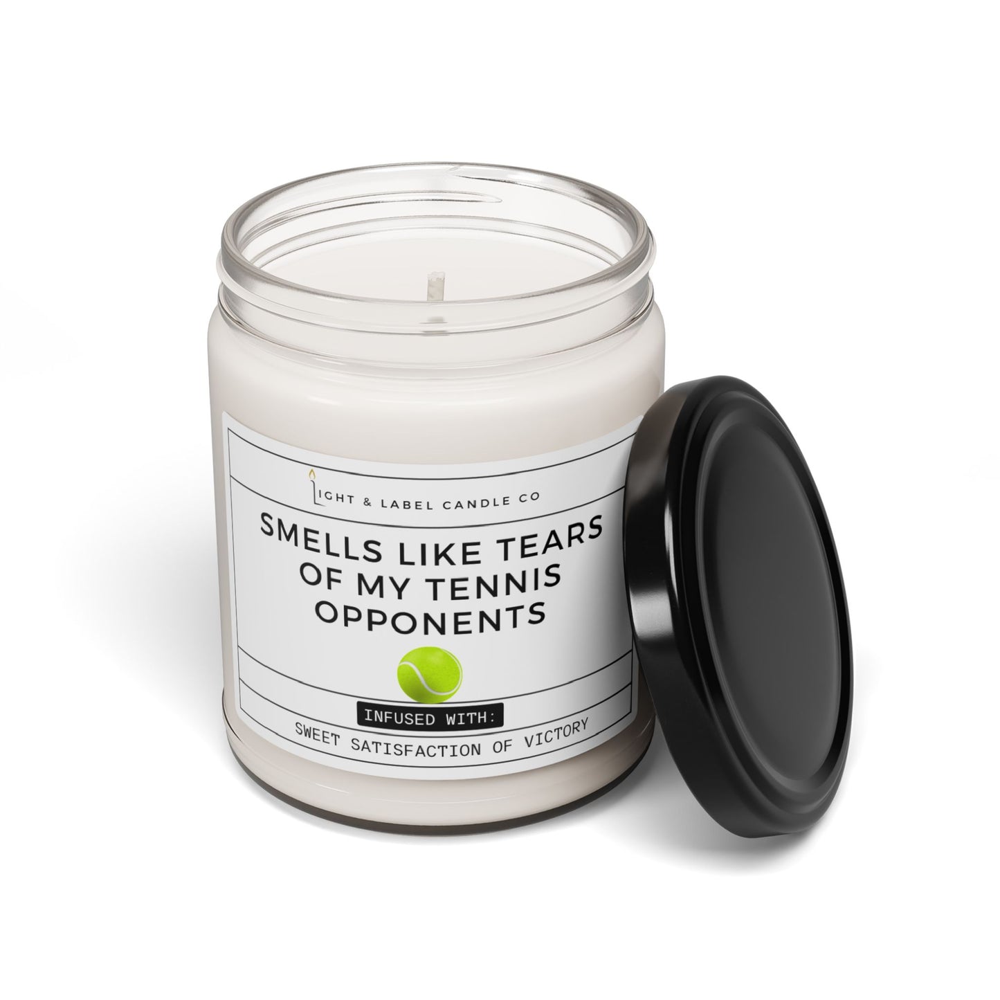 Tennis Candle | Girls Tennis Gift | Boys Tennis Gift | Senior Tennis Gift | Sports Candle Gift Idea | 9 oz Soy Candle