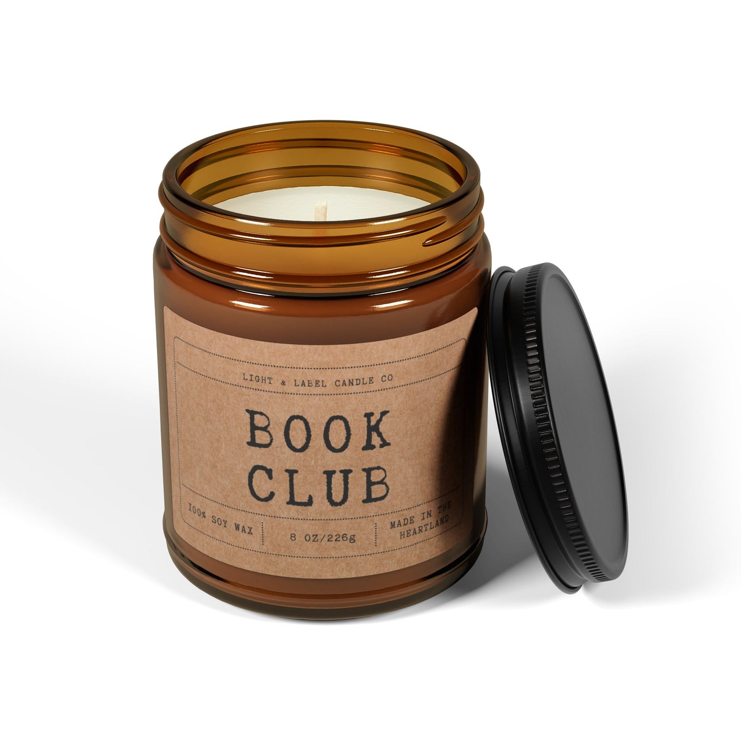 Book Club Candle Gift For Librarian Bookshop | Book Lover Gift| Bookish Gift | Reading Candle | Bookworm Gift | Library Candle