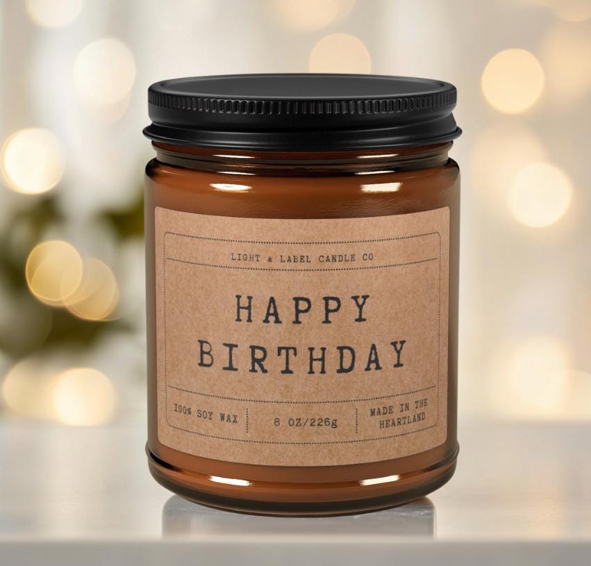 happy birthday candle gift for friend