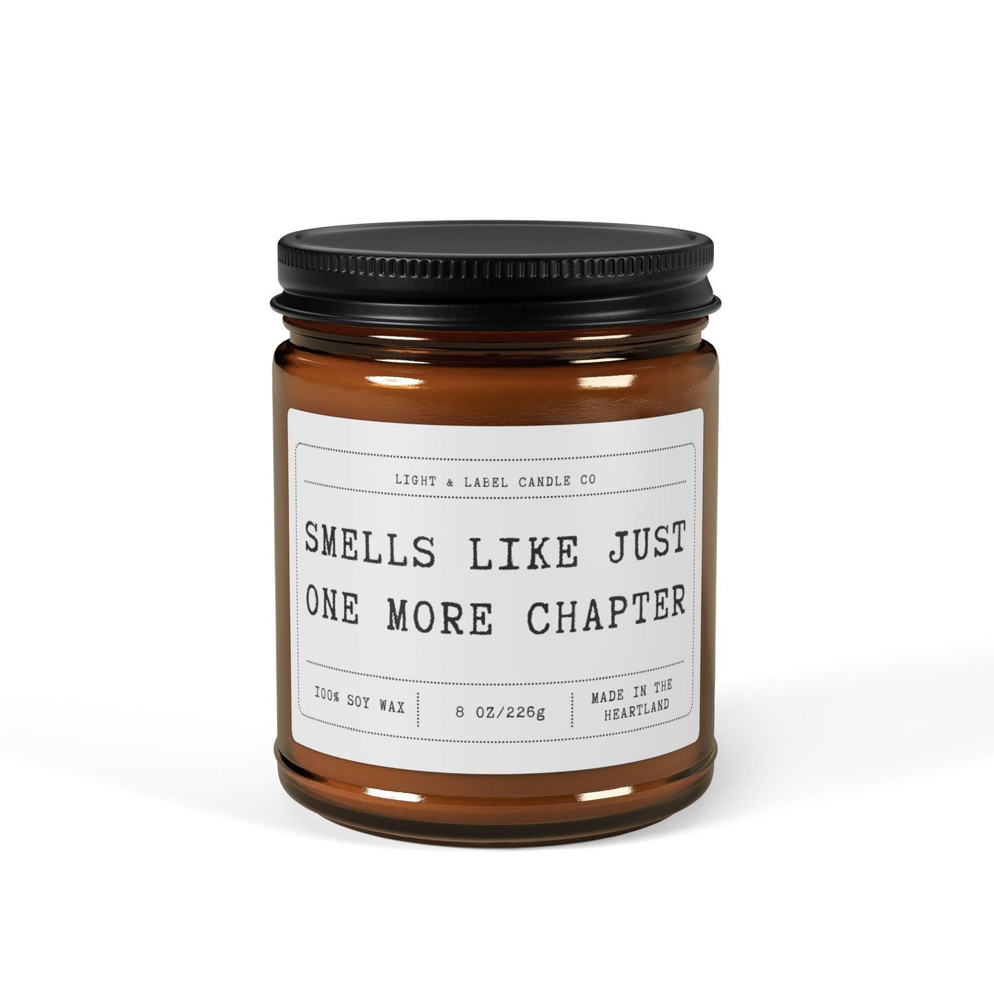 Just One More Chapter Candle | Reading Library Booktok Candle Gift | Book Lover Gift | Bookworm Gift | Bookish Gift | Non Toxic Soy Candle