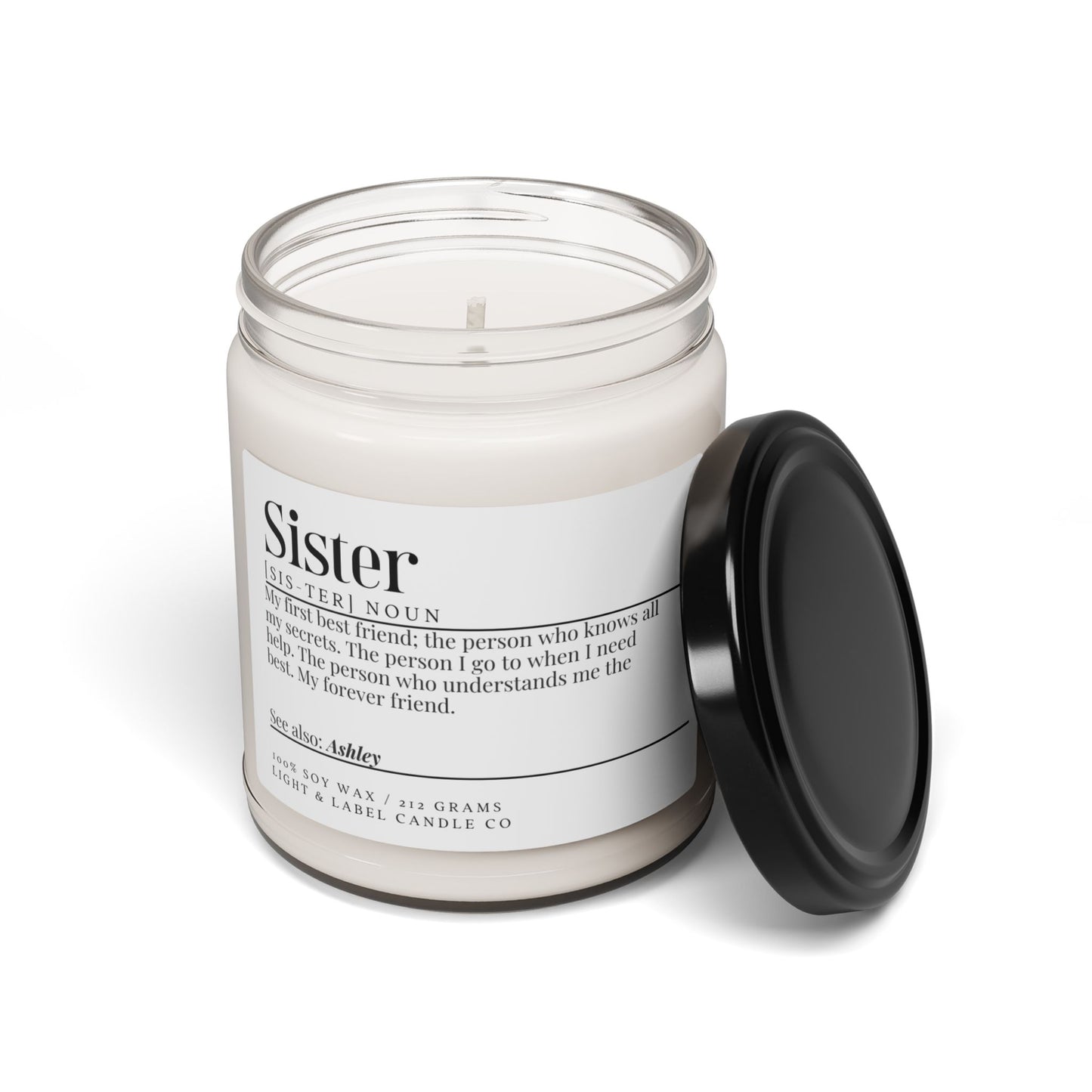 Sister Gift Candle, Soy Candle for Sister, First Best Friend, Forever Friend, Birthday Gift for Sister, Sister Birthday, Sister Christmas