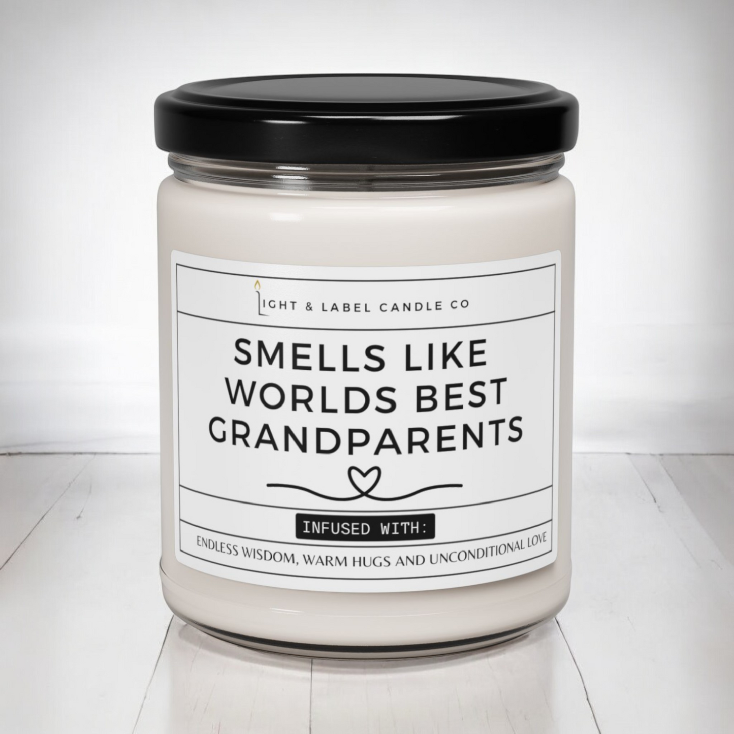 Smells Like Worlds Best Grandparents Candle | Grandparents Gift | Grandma Gift | Grandparents Day Gift | Grandpa Gift | 9 oz Soy Candle
