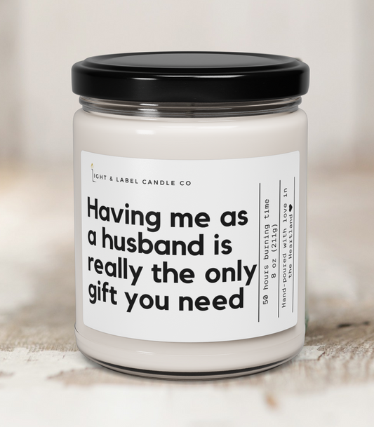 Funny Gift For Wife from Husband, Anniversary Gift, Birthday Gift for Wife, Mother's Day Gift, Christmas Gift for Wife, Candle Gift for Wife
