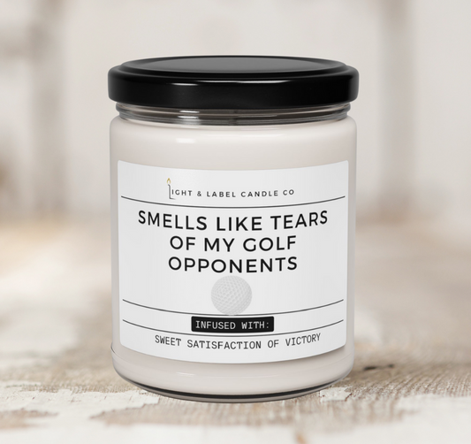 Golf Candle | Girls Golf Gift | Boys Golf Gift | Senior Golf Gift | Sports Candle Gift Idea | 9 oz Soy Candle